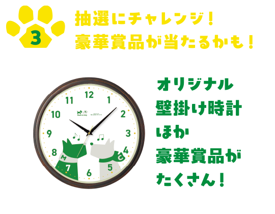 3.抽選にチャレンジ！豪華賞品が当たるかも！